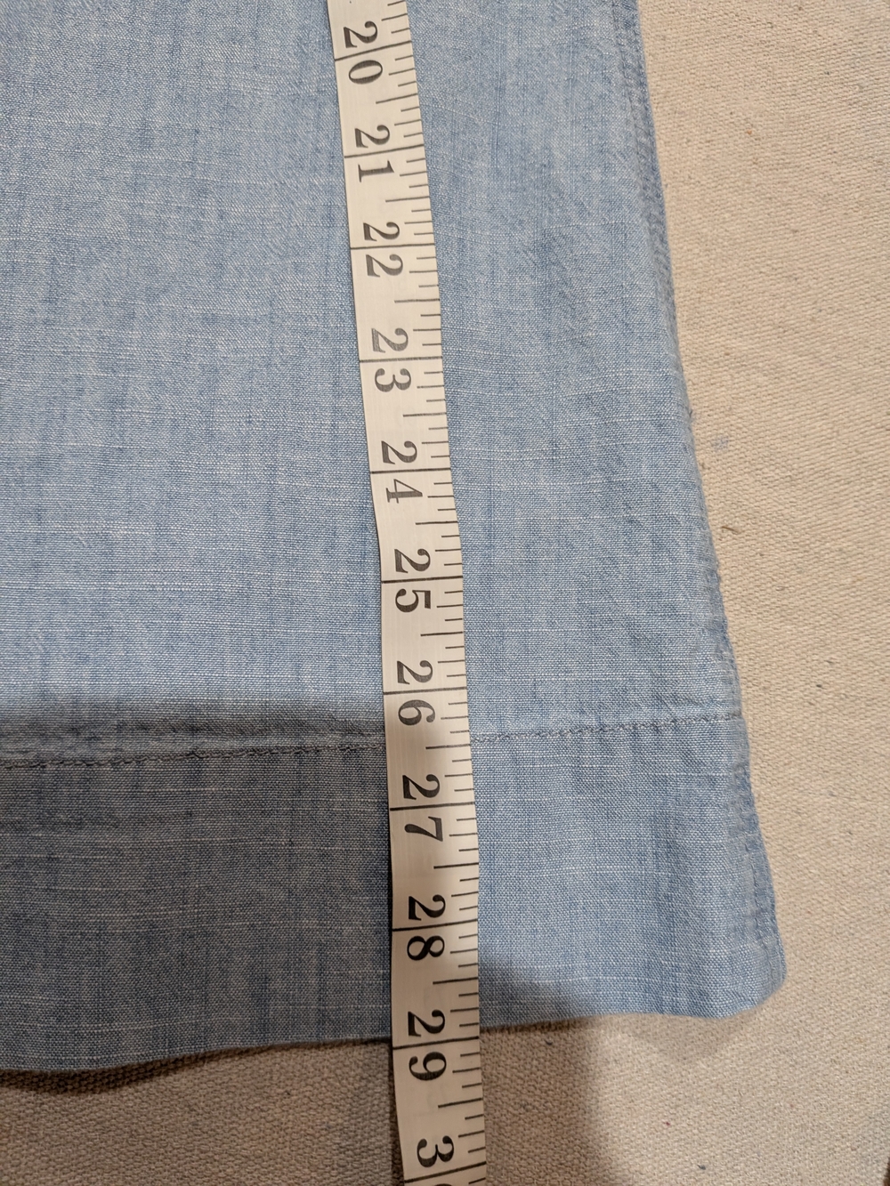 Madewell Light Blue Button Front Midi Skirt - Picture 10 of 11